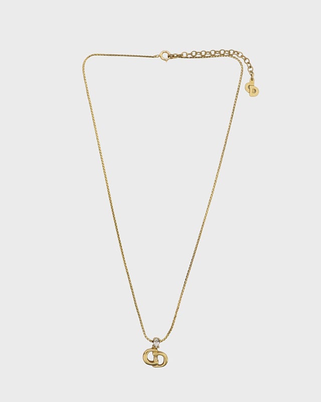 DIOR CDラインストーンネックレス | Hedy