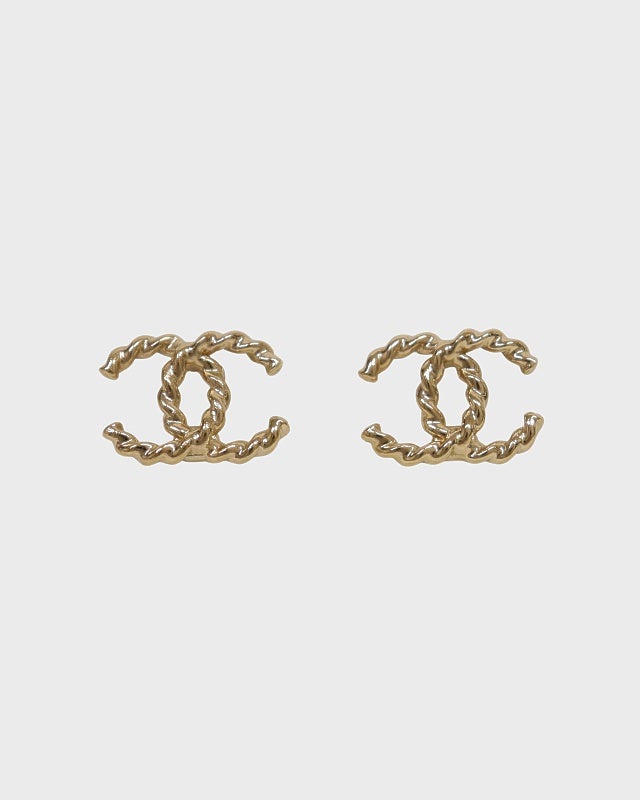 CHANEL COCOラインストーンピアス | Hedy