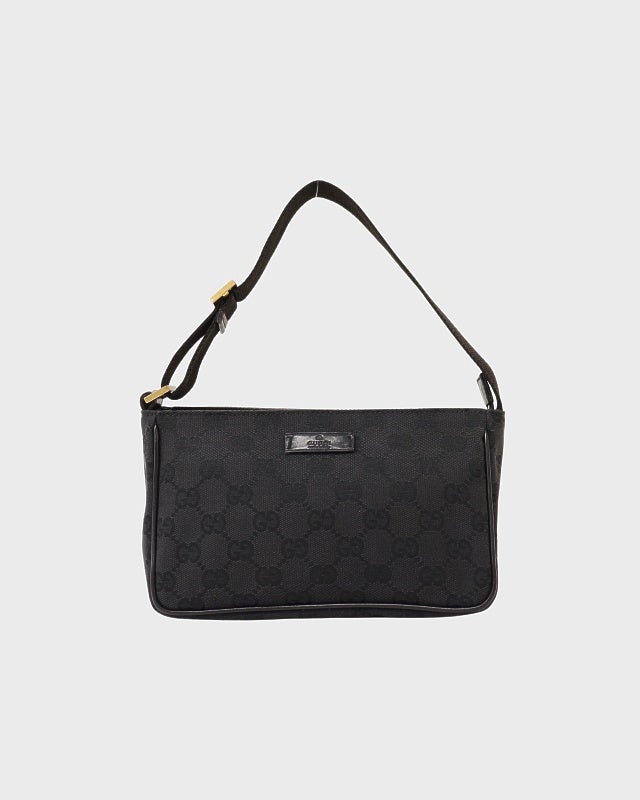 バ*ン様 Gucci♡♡GGキャンバス黒ハンドバッグ GUCCI GGキャンバストートバッグ | Hedy