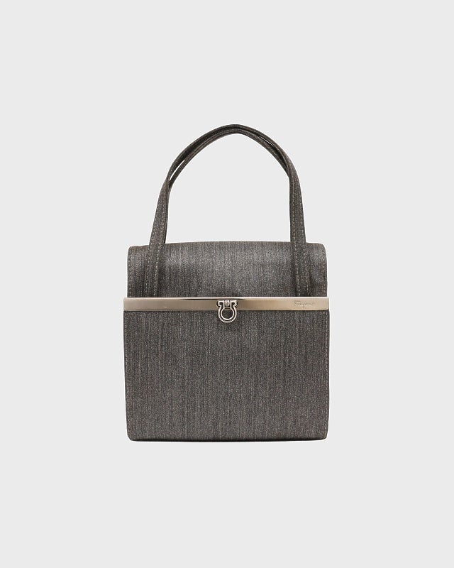 Ferragamo ガンチーニ金具ミニハンドバッグ | Hedy
