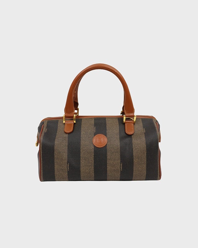 FENDI ペカン　トートバッグ　大容量　ナイロン　ロゴ　ボストンバッグ FENDI ぺカン柄ボストンバッグ | Hedy