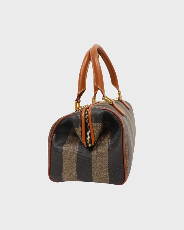【特大容量】FENDI 2way ボストンバッグ　出張　旅行　南京錠　鍵　ペカン FENDI ぺカン柄ボストンバッグ | Hedy