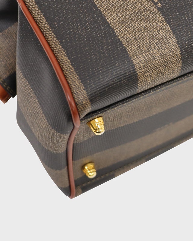 FENDI ストライプ ボストンバッグ VINTAGE FENDI/フェンディ】Pequin ボストンバッグ（ボストンバッグ