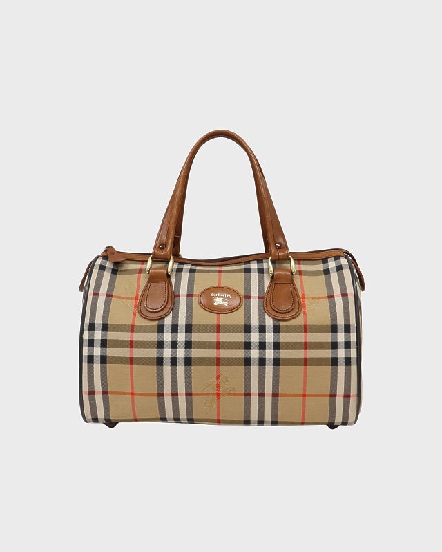 BURBERRY チェック柄ボストンバッグ | Hedy