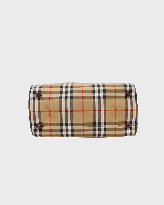 Burberry　新品未使用品 チェック柄 ボストンバッグ BURBERRY（バーバリー） ノバチェック シャドーホース ボストンバッグ