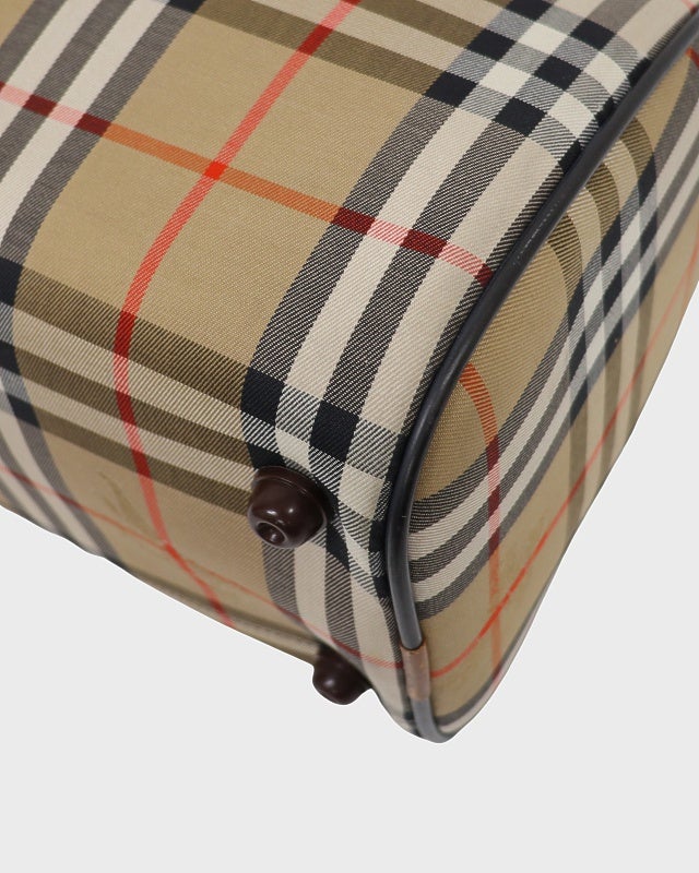 Burberry　新品未使用品 チェック柄 ボストンバッグ BURBERRY（バーバリー） ノバチェック シャドーホース ボストンバッグ