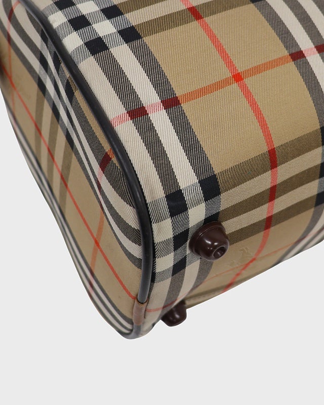 BURBERRY チェック柄ボストンバッグ | Hedy