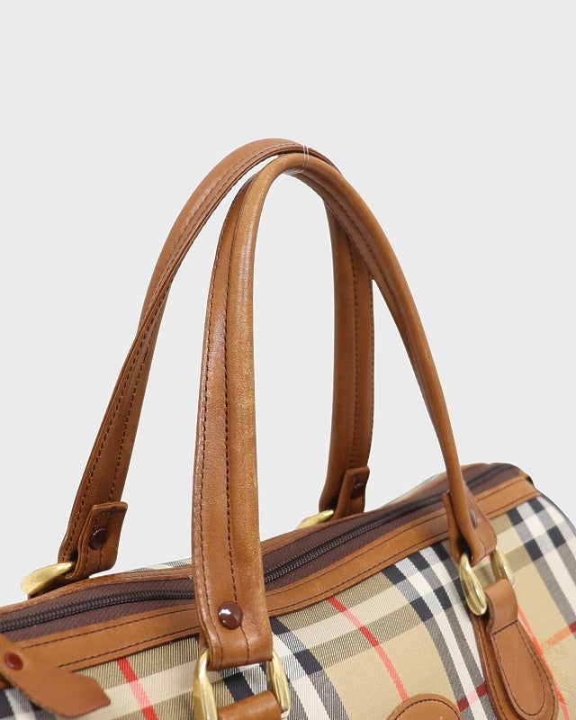 BURBERRY チェック柄ボストンバッグ | Hedy