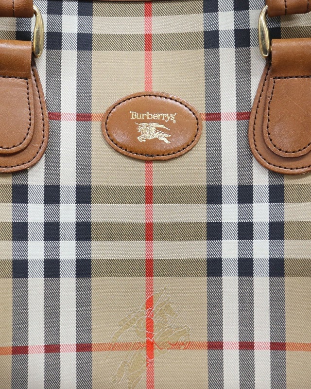 BURBERRY チェック柄ボストンバッグ | Hedy