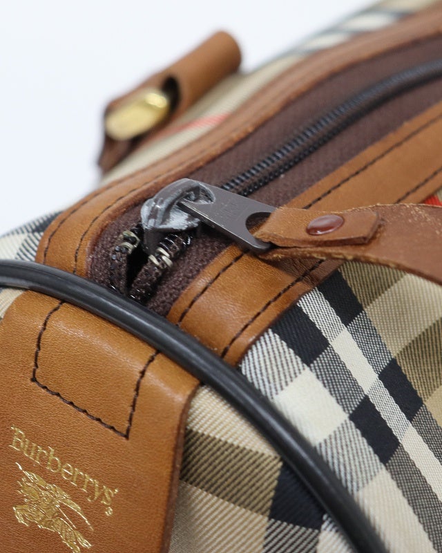 BURBERRY チェック柄ボストンバッグ | Hedy