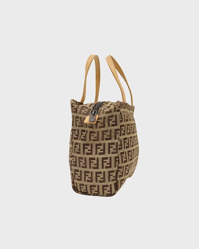 Fendi ロゴパターン ハンドバッグ FENDI ズッキーノ柄ミニハンドバッグ | Hedy