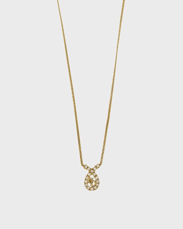 DIOR CDラインストーンネックレス | Hedy