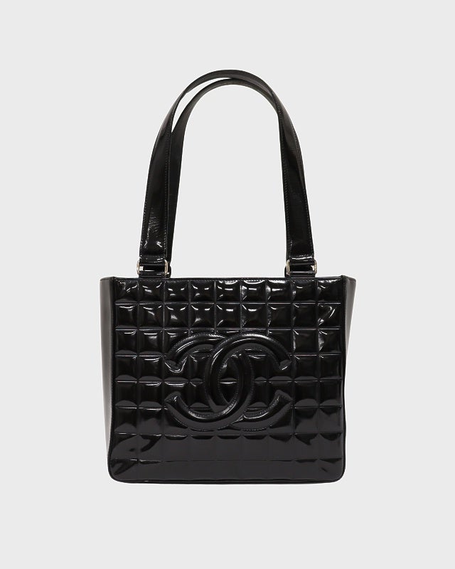 CHANEL ブラック ワイルドステッチ　バッグ ワイルドステッチ トップハンドル ハンドバッグ レザー ブラック