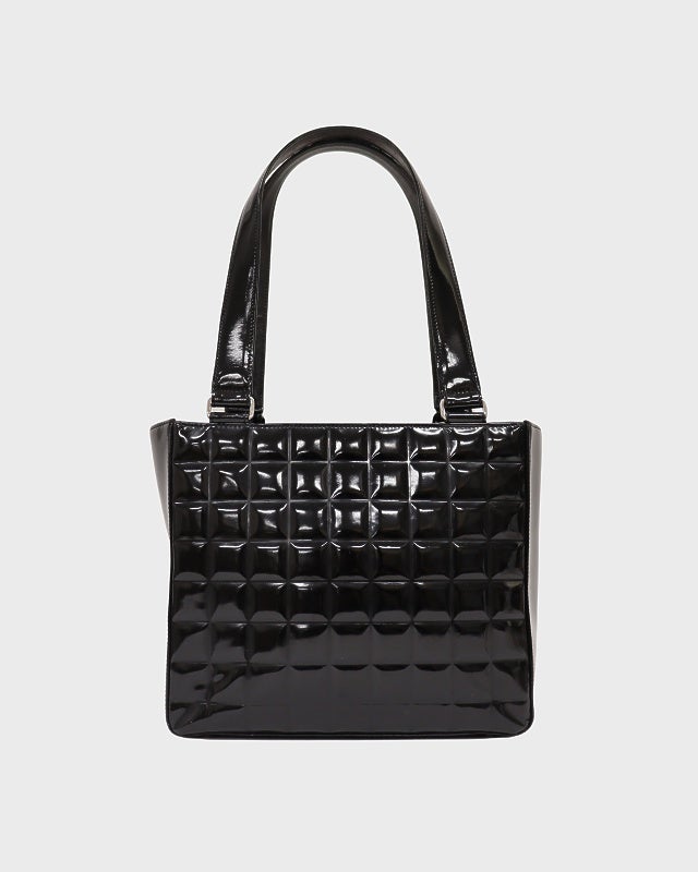 CHANEL チョコバーパテントハンドバッグ | Hedy