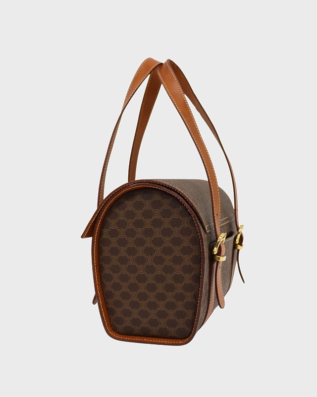 CELINE トリオンフ マカダム柄 ハンドバッグ CELINE マカダム柄トリオンフハンドバッグ | Hedy