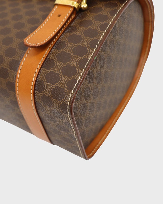 CELINE トリオンフ マカダム柄 ハンドバッグ 新作割☆CELINE マカダム柄 トリオンフハンド バッグ セリーヌ handbag