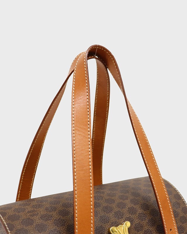 【良品】CELINE トリオンフ刻印　ボストンバッグ　EASTWEST　マカダム CELINE マカダム柄ブラゾン刻印ボストンバッグ | Hedy