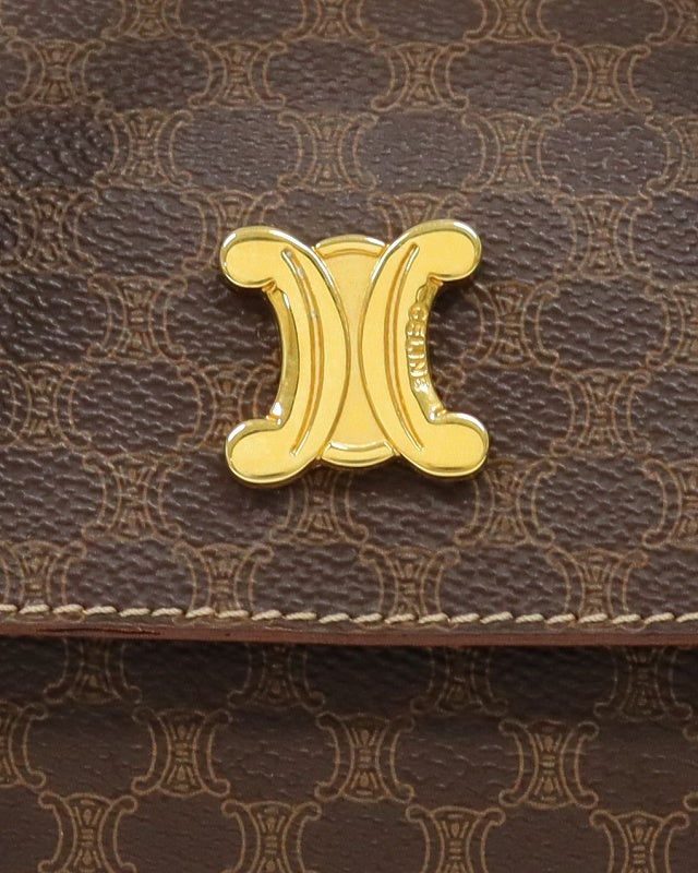 CELINE マカダム柄トリオンフハンドバッグ | Hedy