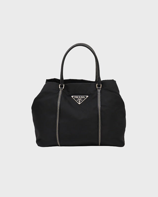 PRADA 三角ロゴ金具ナイロンレザートートバッグ | Hedy PRADA 三角ロゴ金具ナイロンレザートートバッグ | Hedy