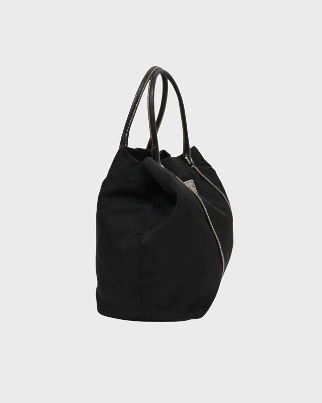 PRADA 三角ロゴ金具ナイロンレザートートバッグ | Hedy