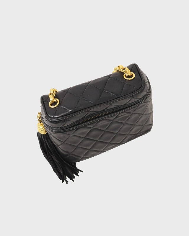CHANEL タッセル付きマトラッセビジューチェーンショルダーバッグ | Hedy