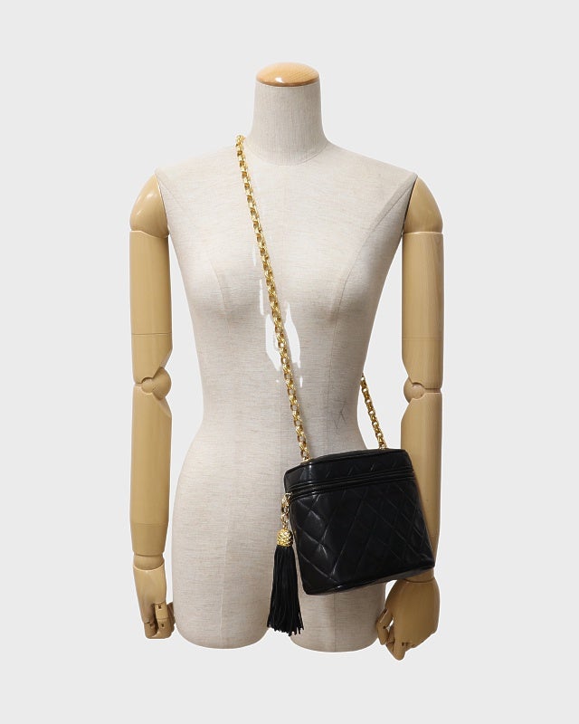 超美品♡希少♡ジバンシー♡マトラッセ♡Wチェーン ショルダーバッグ GIVENCHY ジバンシィ ロゴ タッセル レザー キルティング チェーン
