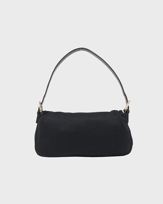 美品フェンディ　マンマバケット　コットンジャージー　ショルダーバッグブラック　黒 FENDI ジャージーマンマバケット | Hedy