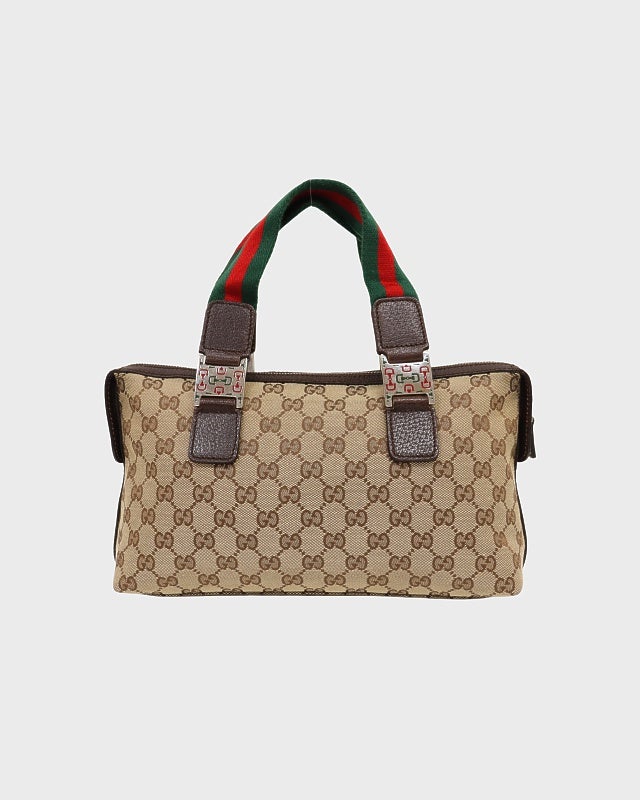 な*屋様 GUCCI キャンバスハンドバッグ GUCCI GGキャンバスハンドバッグ | Hedy