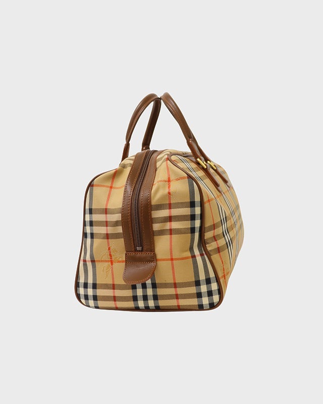 BURBERRY チェック柄ボストンバッグ | Hedy