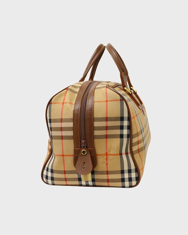 BURBERRY チェック柄ボストンバッグ | Hedy