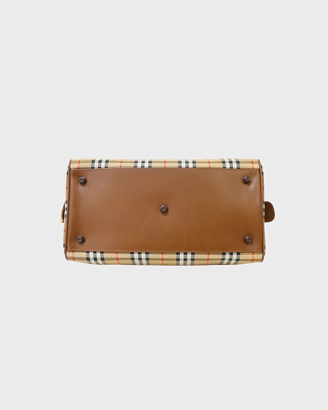 BURBERRY チェック柄ボストンバッグ | Hedy