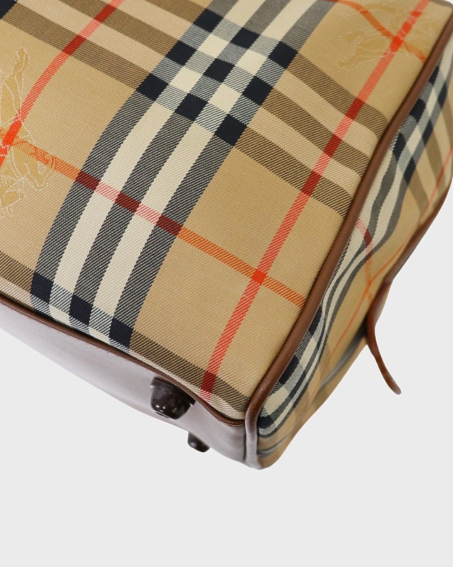 BURBERRY チェック柄ボストンバッグ | Hedy