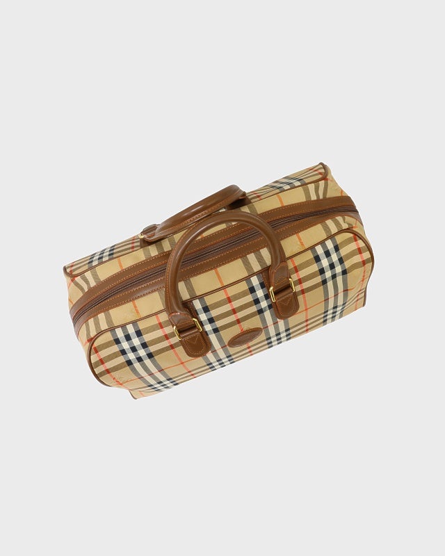 BURBERRY チェック柄ボストンバッグ | Hedy