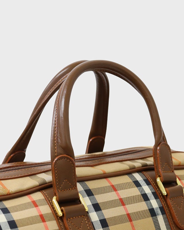 BURBERRY チェック柄ボストンバッグ | Hedy