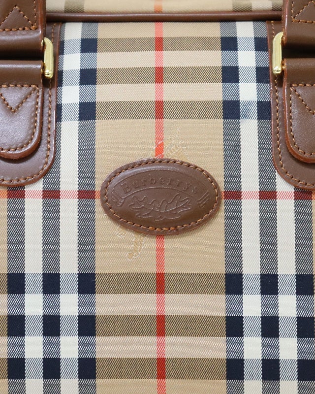 BURBERRY チェック柄ボストンバッグ | Hedy