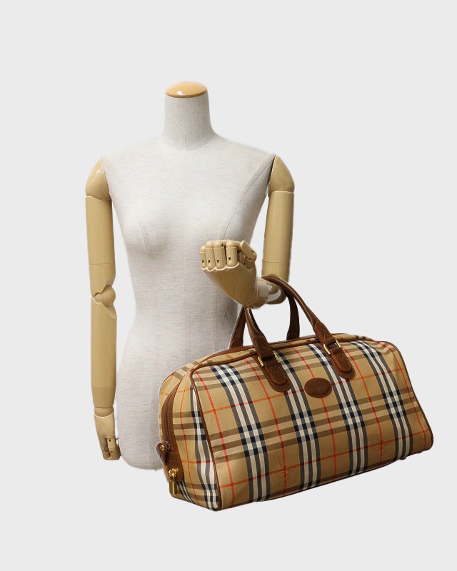 BURBERRY チェック柄ボストンバッグ | Hedy