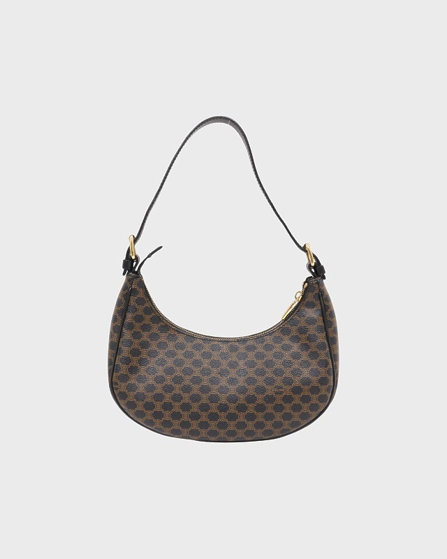 CELINE マカダム柄 CELINE マカダム柄ホーボーワンショルダーバッグ | Hedy