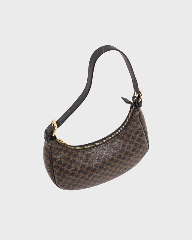 CELINE マカダム柄ホーボーワンショルダーバッグ | Hedy