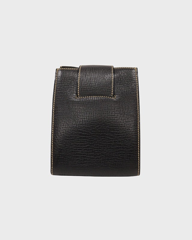 LOEWE ロゴ刻印ターンロックレザーショルダーバッグ | Hedy