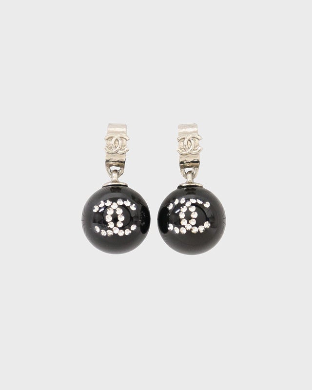CHANEL COCOラインストーンピアス | Hedy