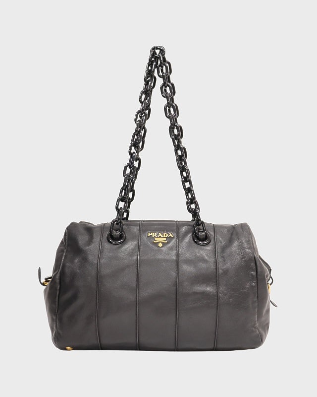 プラダ　チェーン　バッグ PRADA/プラダ】サフィアーノレザー ショルダーバッグ チェーン (PRADA