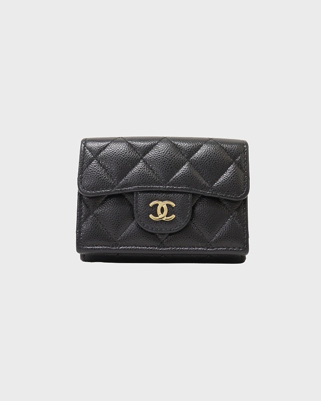 CHANEL ヴィンテージ折り財布 正規品 CHANEL 黒 折り財布 ミニ財布 希少 ヴィンテージ 財布 - メルカリ