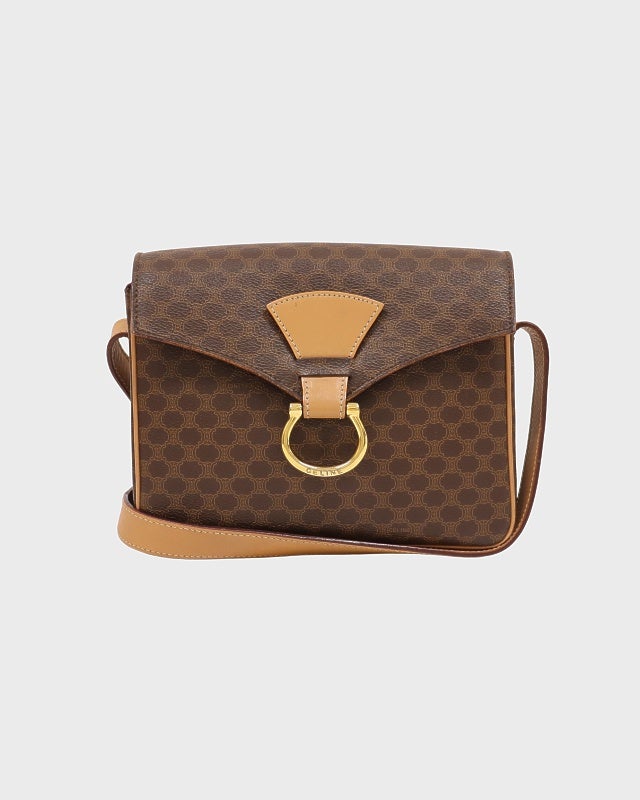 CELINE マカダム柄ガンチーニ金具ショルダーバッグ | Hedy CELINE マカダム柄ガンチーニ金具ショルダーバッグ | Hedy