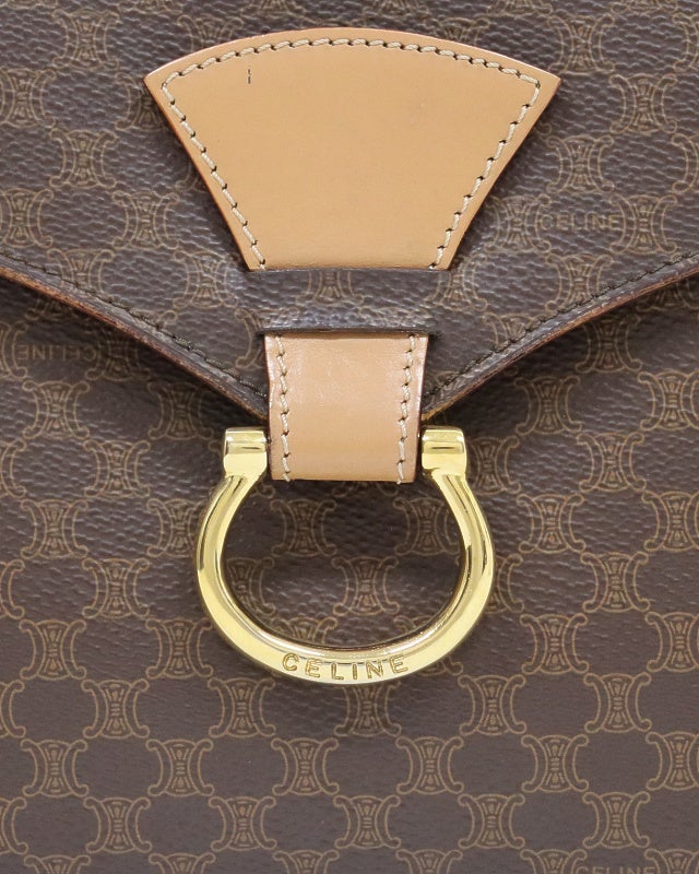 CELINE マカダム柄ガンチーニ金具ショルダーバッグ | Hedy