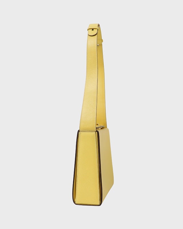 セリーヌ　イエロー　ショルダーバッグ　ゴールドサークル CELINE サークルロゴ金具ワンショルダーバッグ | Hedy