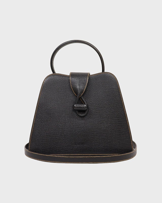 LOEWE ロゴ刻印ターンロックレザーショルダーバッグ | Hedy