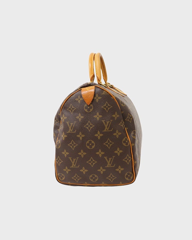 ルイヴィトン モノグラム スピーディ35 保存袋付 LOUIS VUITTON ルイ ヴィトン モノグラム PVC×レザー スピーディ35