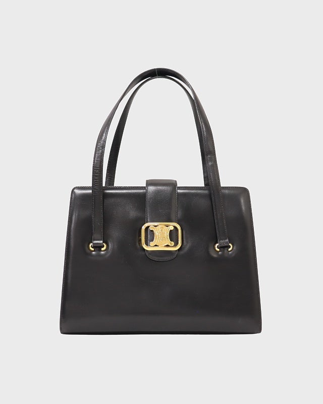 CELINE トリオンフレザーショルダーバッグ | Hedy