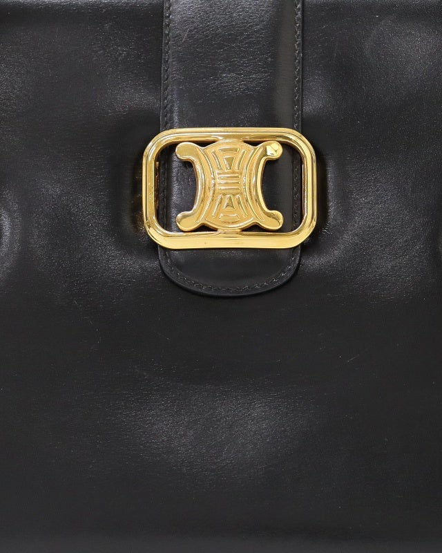 CELINE トリオンフレザーショルダーバッグ | Hedy