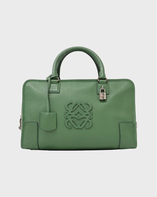 お値下げしましたヴィンテージロエベ LOEWE ロエベ アマソナ36 レザー ハンドバッグ ブラック vintage
